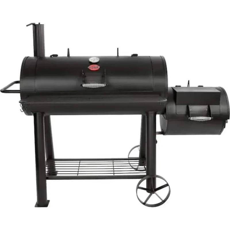 Ahumador y parrilla Char-Griller offset — Negro