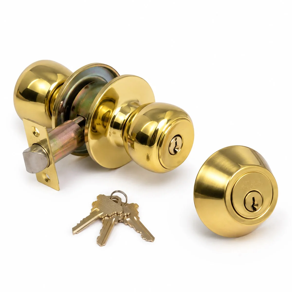 Atlas Home Security Exterior Entry & Deadbolt Door Lock Set - imagen 1