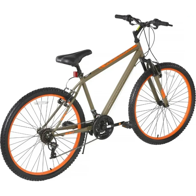 Bicicleta Descender — Montaña hardtail verde