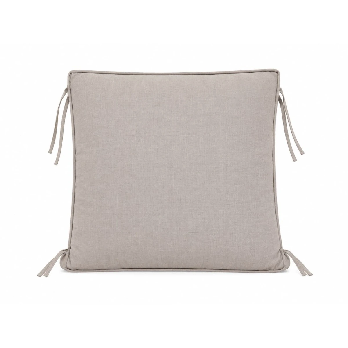 Cojín de asiento taupe con lazos — Neutro (promo $5) - imagen 1