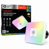 Commercial Electric Smart LED Exhaust Fan with Bluetooth Speaker miniatura 1