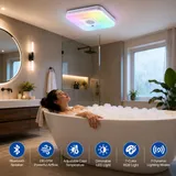 Commercial Electric Smart LED Exhaust Fan with Bluetooth Speaker miniatura 4
