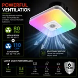Commercial Electric Smart LED Exhaust Fan with Bluetooth Speaker miniatura 7