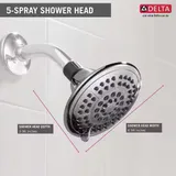 Delta 5-Spray Shower Head miniatura 7