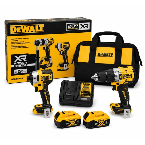 DEWALT 20V MAX XR Brushless 2-Tool Combo Kit