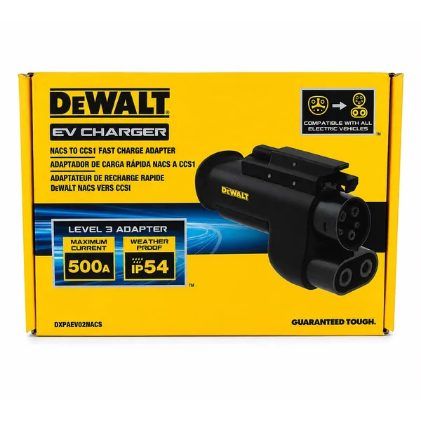 DeWalt EV Charger NACS to CCS1 Fast Charge Adapter