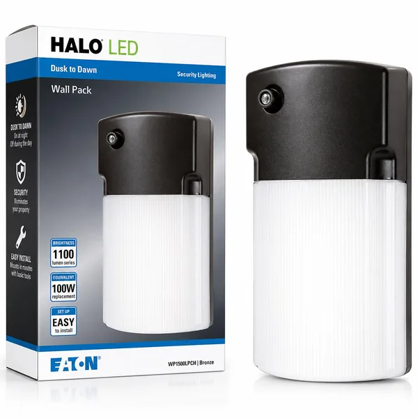 Eaton Halo LED Dusk to Dawn Wall Pack Security Light