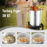 Feasto 4-in-1 Turkey and Fish Fryer Set with 30 Qt & 10 Qt Aluminum Pots miniatura 6