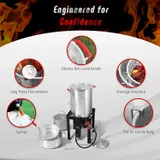 Feasto 4-in-1 Turkey and Fish Fryer Set with 30 Qt & 10 Qt Aluminum Pots miniatura 9