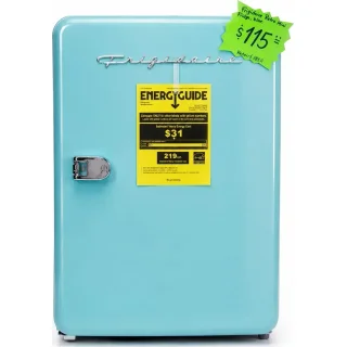 Frigidaire Retro Mini Fridge - Blue miniatura 1