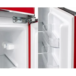 Frigidaire Retro Mini Fridge with Top Freezer - Red miniatura 2