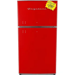 Frigidaire Retro Mini Fridge with Top Freezer - Red miniatura 1