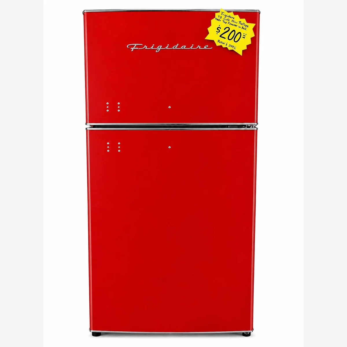 Frigidaire Retro Mini Fridge with Top Freezer - Red - imagen 1