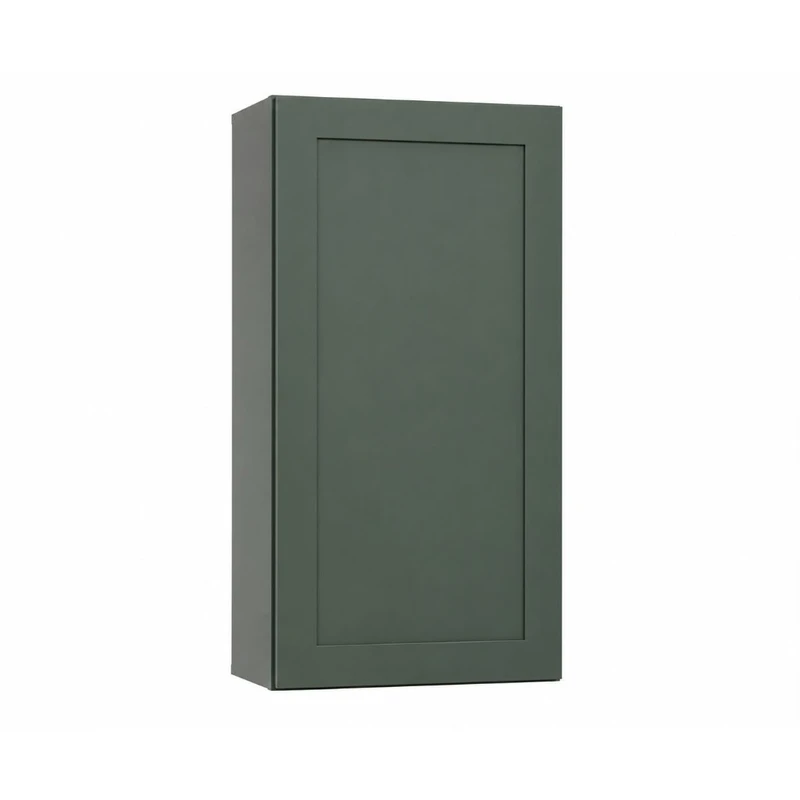 Gabinete superior alto de cocina — Verde bosque (shaker)