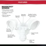 Globe Pro Grade 1200 Lumens LED Security Light 2-Pack miniatura 3