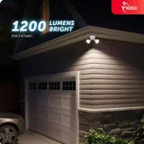 Globe Pro Grade 1200 Lumens LED Security Light 2-Pack miniatura 5