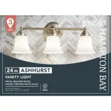 Hampton Bay Ashhurst 24 in. 3-Light Vanity Light Brushed Nickel miniatura 5