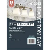 Hampton Bay Ashhurst 24 in. 3-Light Vanity Light Brushed Nickel miniatura 6