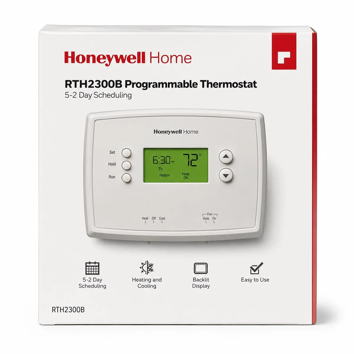 Honeywell Home RTH2300B Programmable Thermostat 5-2 Day Scheduling - imagen 1