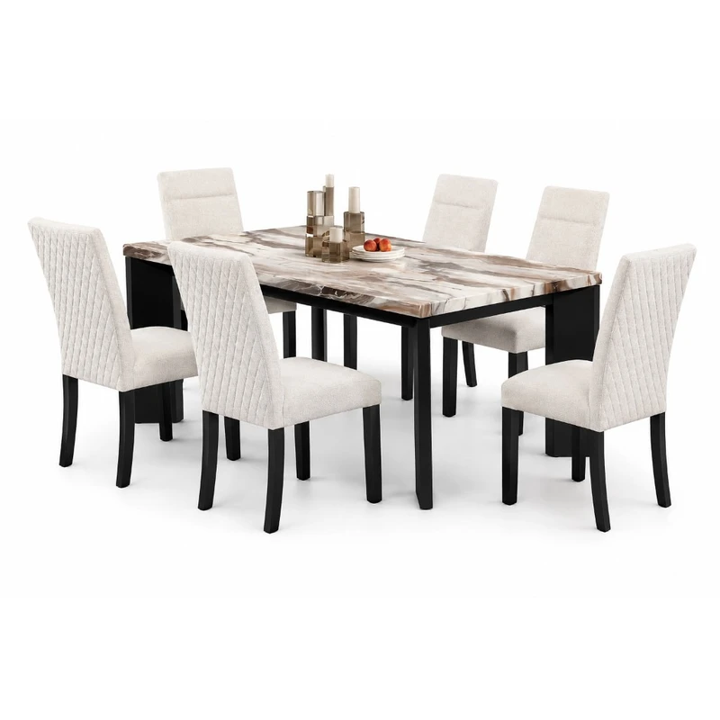 Juego de comedor 5 piezas — mesa redonda cristal y sillas Z