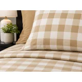 Juego de sábanas Full American Linen — Cuadros beige miniatura 2