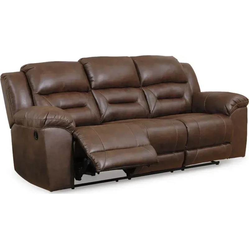 Sofá reclinable café 3 plazas — Oferta 4 de Julio