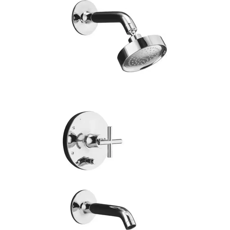 Kohler Purist — Tina y regadera Cromo pulido