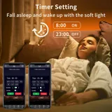 KSIPZE 100FT RGB LED Strip Light with Remote and App Control miniatura 3