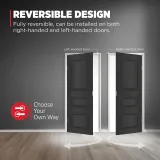 Kwikset Halifax Bed/Bath Lever in Matte Black miniatura 8