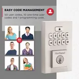 Kwikset SmartCode 260 Keypad Electronic Lock - Satin Nickel miniatura 6