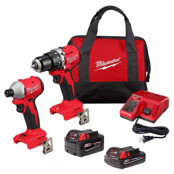 Milwaukee M18 Compact Brushless Drill and Impact Driver Kit