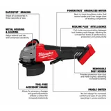 Milwaukee M18 FUEL 4-1/2" / 5" Grinder Tool Only miniatura 3