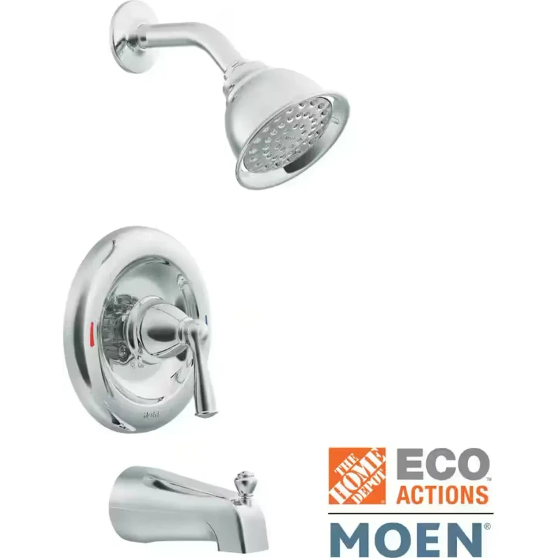 Moen Banbury — Tina y regadera Cromo pulido