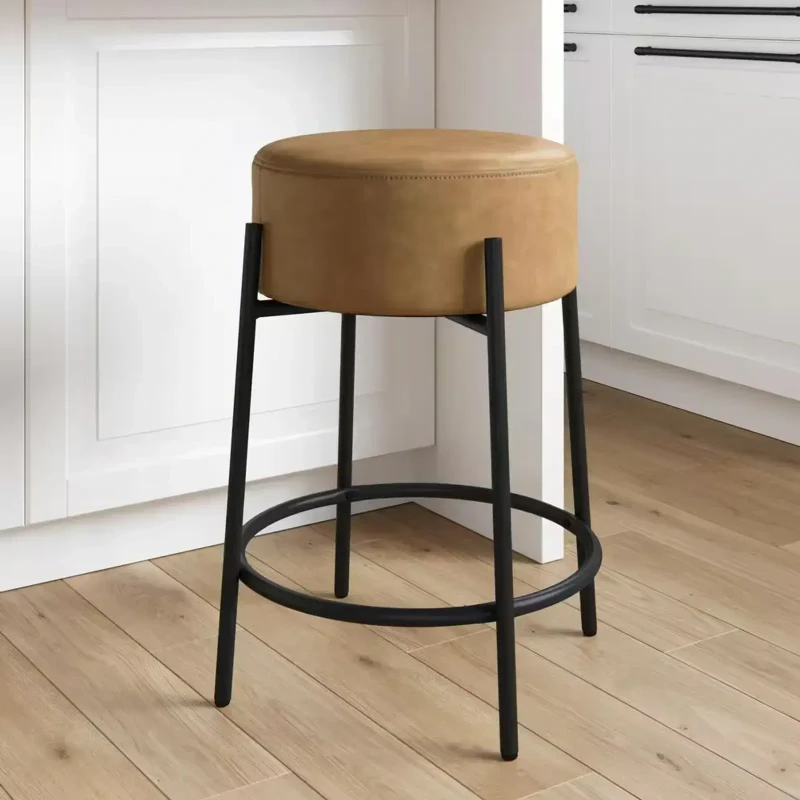 Nathan James — Silla de bar Marrón claro y negro
