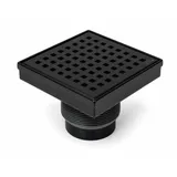Oatey Designline 4" x 4" Matte Black Square Drain miniatura 2