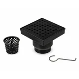 Oatey Designline 4" x 4" Matte Black Square Drain miniatura 3