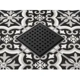 Oatey Designline 4" x 4" Matte Black Square Drain miniatura 4
