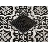 Oatey Designline 4" x 4" Matte Black Square Drain miniatura 6
