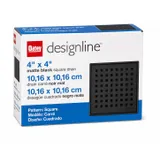 Oatey Designline 4" x 4" Matte Black Square Drain miniatura 7