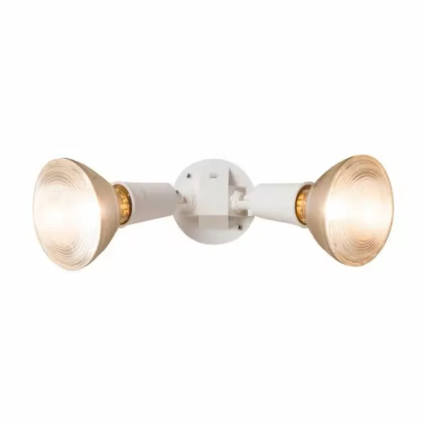 Outdoor Dual-Head White Security Floodlight