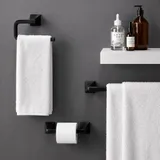 Pfister Bruxie Matte Black Towel Bar with Mounting Hardware miniatura 3