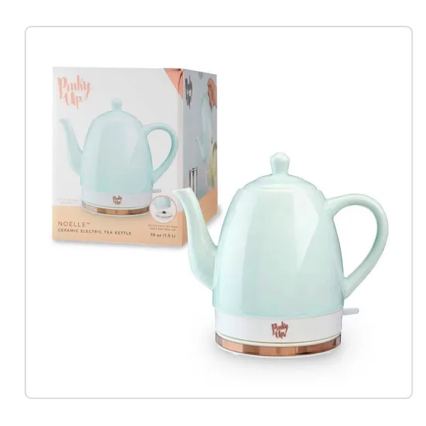 Pinky Up Noelle Ceramic Electric Tea Kettle 50 oz