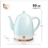 Pinky Up Noelle Ceramic Electric Tea Kettle 50 oz miniatura 2