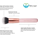Real Perfection Pink Makeup Brush Set - 16 Pieces miniatura 4