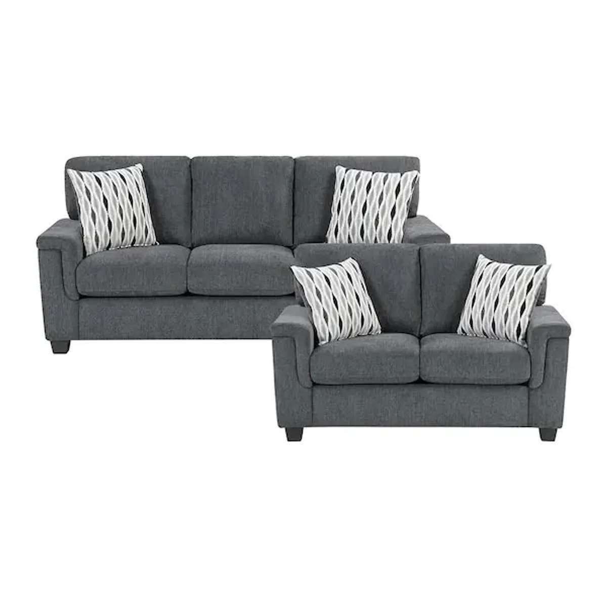 Juego sofá y loveseat gris — Oferta 4 de Julio - imagen 1