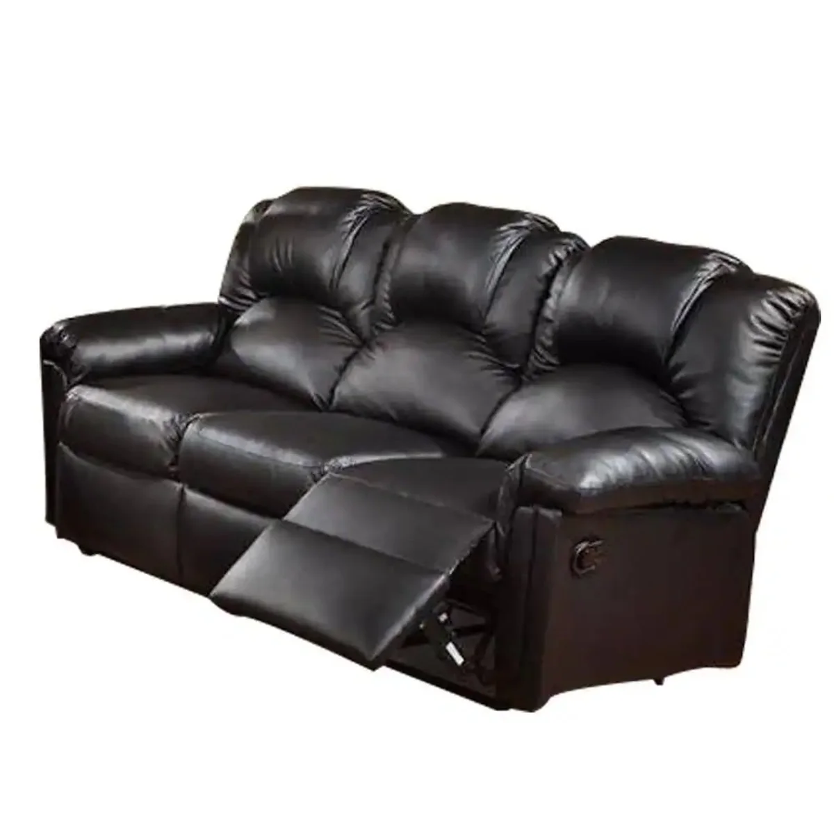 Sofá reclinable negro 3 plazas — Oferta 4 de Julio - imagen 1