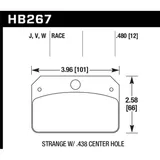 Pastillas de freno Hawk Performance DTC — HB267 miniatura 2