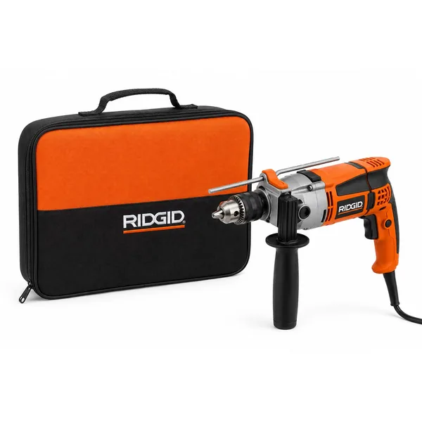 RIDGID 2-Speed 1/2 In. Hammer Drill with Case