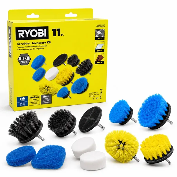 Ryobi 11-Piece Scrubber Accessory Kit