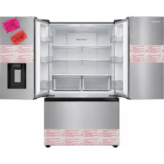 Refrigerador Samsung Bespoke 31 Pies Cúbicos 4 Puertas Acero Inoxidable Beverage Center RF31CG7400SRAA miniatura 1